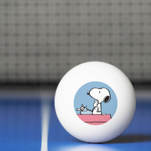 Balle De Ping Pong cacahuètes   Snoopy à la machine à écrire