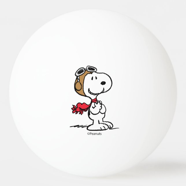 Balle De Ping Pong cacahuètes | Snoopy L'As Volant (Devant)