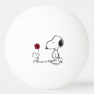 Balle De Ping Pong cacahuètes   Snoopy & Woodstock Rouge & Noir