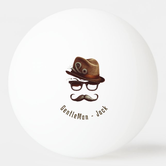 Balle De Ping Pong Cadeau de Fête des pères personnalisé pour enfants (Devant)