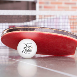 Balle De Ping Pong Cadeau de mariage personnalisé moderne Nom de coup