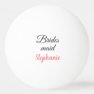 Balle De Ping Pong Cadeau du Mariage de Bridesmaid Nom personnalisé F