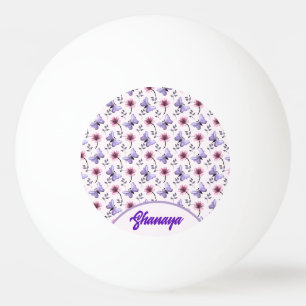 Balle De Ping Pong Cadeau floral papillon de printemps personnalisé