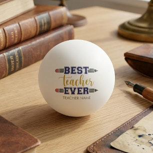 Balle De Ping Pong Cadeau personnalisé Meilleur Enseignant - Cadeau p