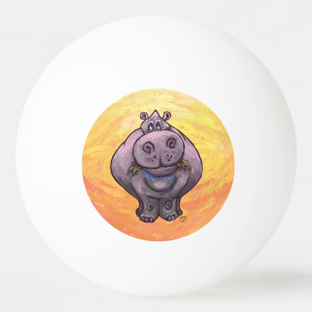 Balle De Ping Pong Cadeaux et accessoires Hippopotamus (Dos)