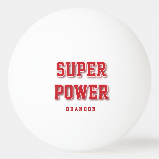 Balle De Ping Pong Cadeaux Personnalisés Pour Lui Boules De Ping Roug (Devant)
