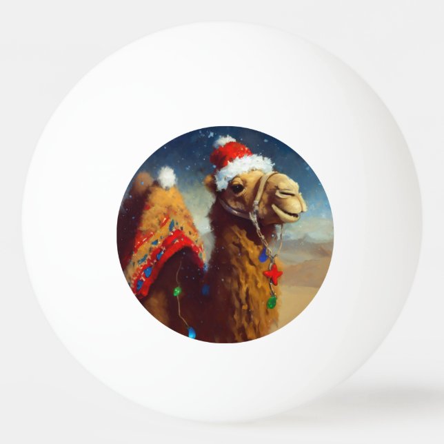 Balle De Ping Pong Camel de Noël (3) (Devant)