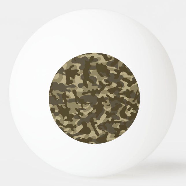 Balle De Ping Pong Camouflage central (Devant)