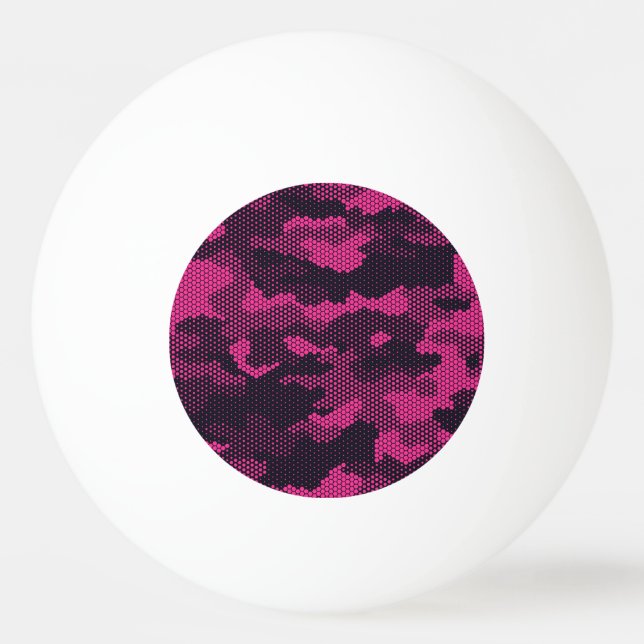 Balle De Ping Pong Camouflage hexagonal, texture militaire arrière -  (Devant)