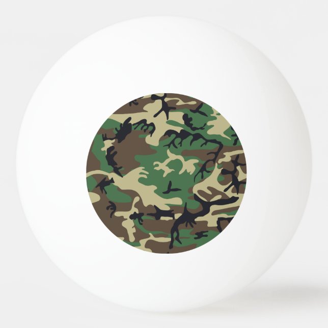 Balle De Ping Pong Camouflage militaire (Devant)