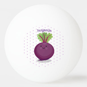 Balle De Ping Pong Caricature de la cuisine à la racine de betterave 