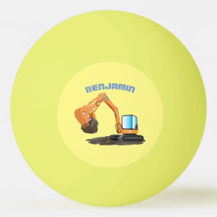 Balle De Ping Pong Caricature de la pelle orange