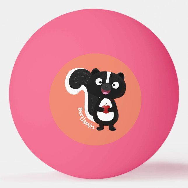 Balle De Ping Pong Caricature de skunk jote happy (Devant)