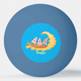 Balle De Ping Pong Caricature de surf pour chips de maïs mignonette n