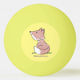 Balle De Ping Pong Caricature pour bébé renard