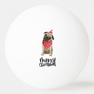 Balle De Ping Pong Carlin Chien thème de Noël