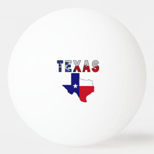 Balle De Ping Pong Carte des drapeaux avec le Texas