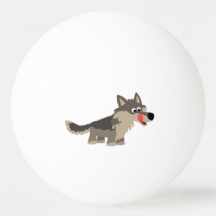 Balle De Ping Pong Cartoon mignon faim Wolf Ping Pong Ball