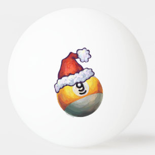 Balle De Ping Pong casquette rouge de Noël à 9 balles