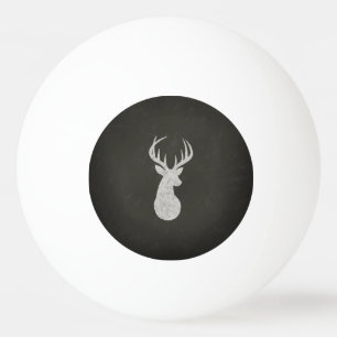 Balle De Ping Pong Cerfs communs avec le dessin de craie