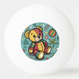 Balle De Ping Pong Chaussures de Noël Ours en peluche
