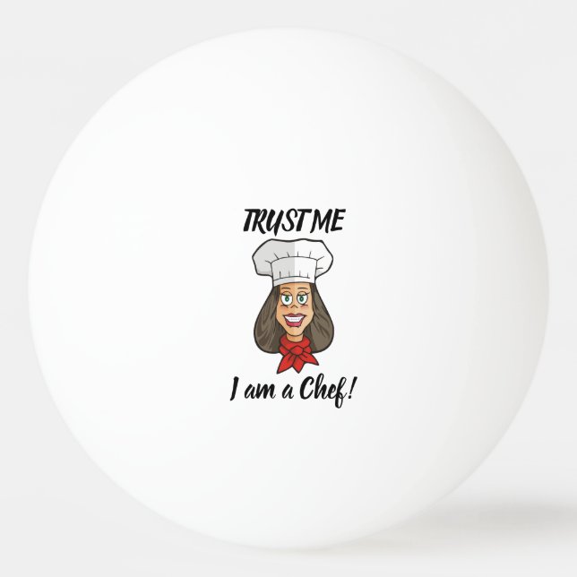 Balle De Ping Pong Chef femme (Devant)