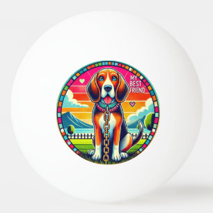 Balle De Ping Pong Chien animé mignon