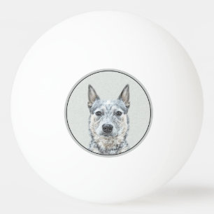 Balle De Ping Pong Chien de bétail australien - Cute Original Dog Art