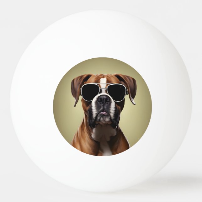 Balle De Ping Pong Chien de boîte cool (Devant)