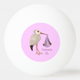 Balle De Ping Pong Cigogne classique (rose) 2
