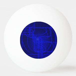 Balle De Ping Pong Circuits de néon de la science fiction