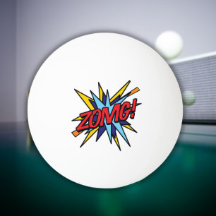 Balle De Ping Pong Citation de bande dessinée drôle et cool ZOMG Mode