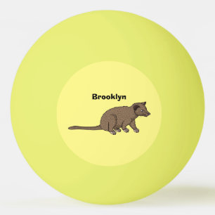 Balle De Ping Pong Civet de mûte luwak, dessin animé