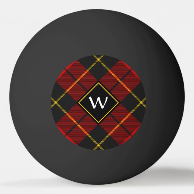 Balle De Ping Pong Clan Wallace Tartan Ping Pong Ball (Devant)