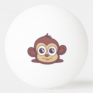Balle De Ping Pong Clipart de singe mignon