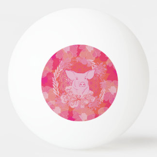 Balle De Ping Pong cochon, fleur de vie, bleu, mandala, zen, chakra,