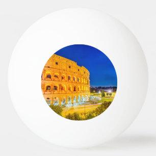 Balle De Ping Pong Colisée Rome Italie