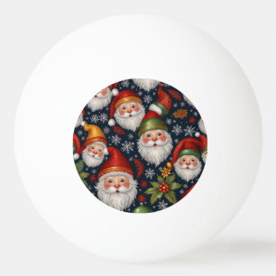 Balle De Ping Pong Collection Noël vintage du Père Noël