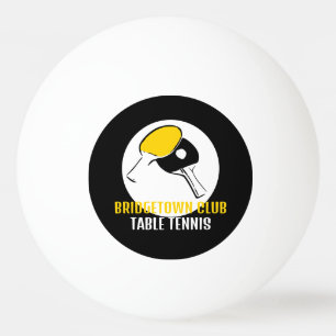 Balle De Ping Pong Conception de chauves-souris, Club de tennis de ta