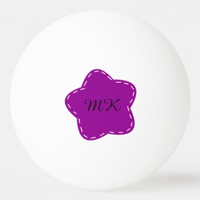 Balle De Ping Pong Conception de Fleur Initiale (Devant)