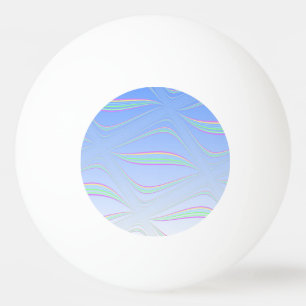 Balle De Ping Pong Conception de vague bleue douce