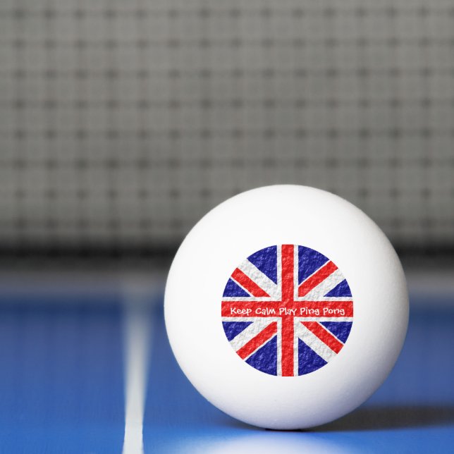 Balle De Ping Pong Conception du drapeau Union Jack (Filet)