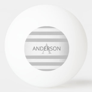Balle De Ping Pong Contemporain Faux Argent Ombre Gris