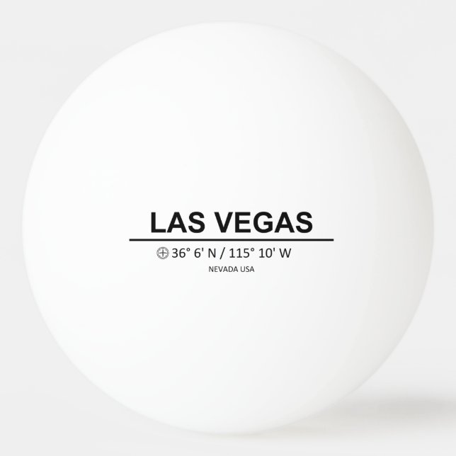 Balle De Ping Pong Coordonnées Las Vegas (Devant)