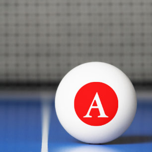 Balle De Ping Pong Couleur simple rouge uni