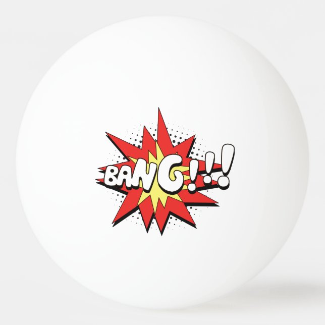 Balle De Ping Pong Coup comique d'art de bruit ! (Dos)