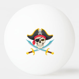 Balle De Ping Pong Crâne et sabres