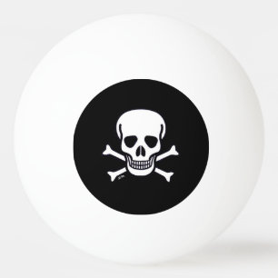 Balle De Ping Pong Crâne n Bones Black 1 étoile ping pong ball
