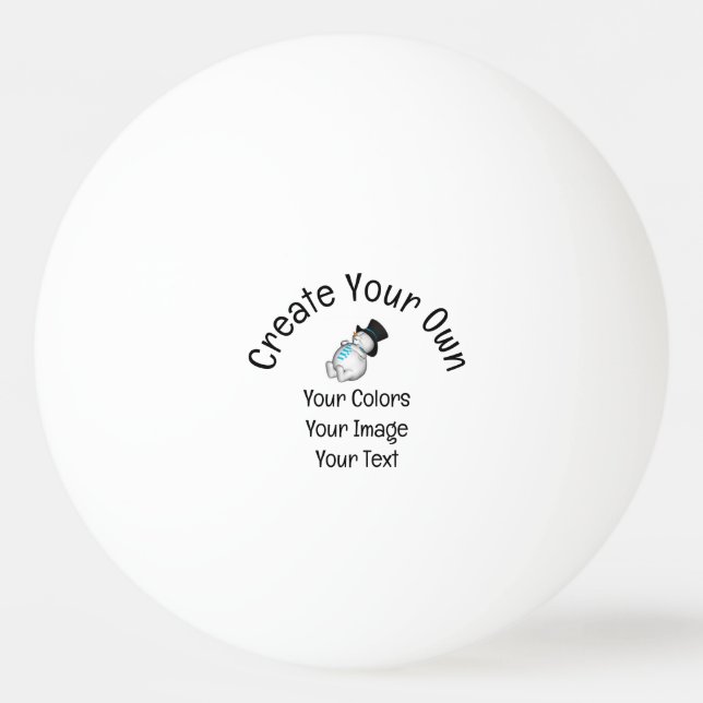 Balle De Ping Pong Créez votre propre personnalisation (Devant)