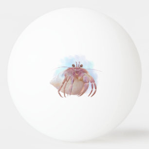 Balle De Ping Pong Croquis de crabe aux hermites